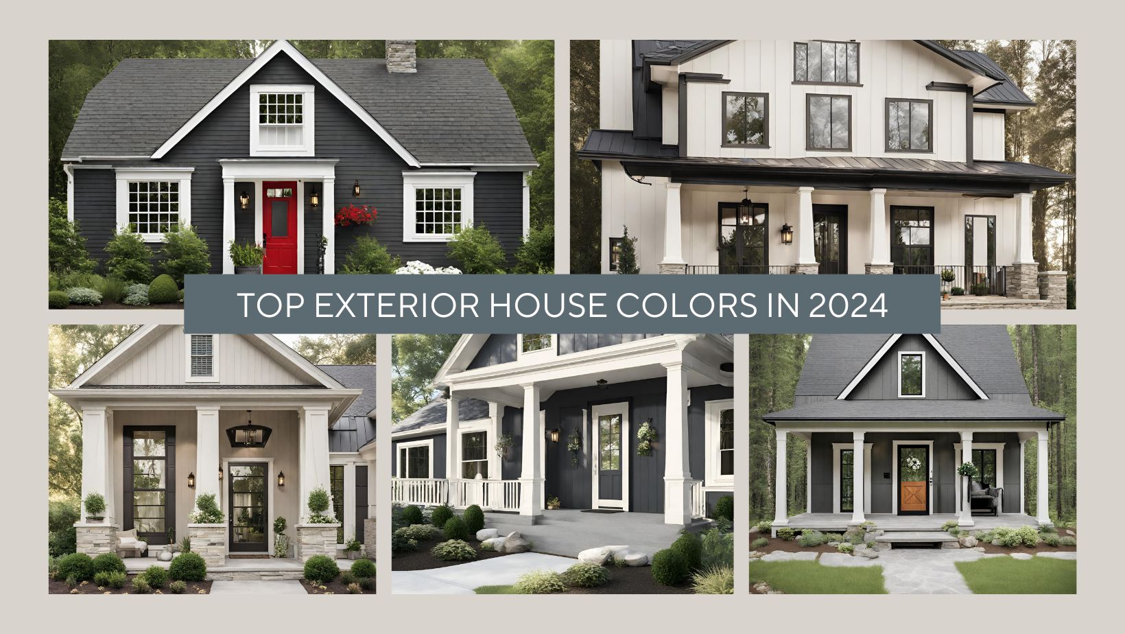 Top Exterior House Colors in 2024